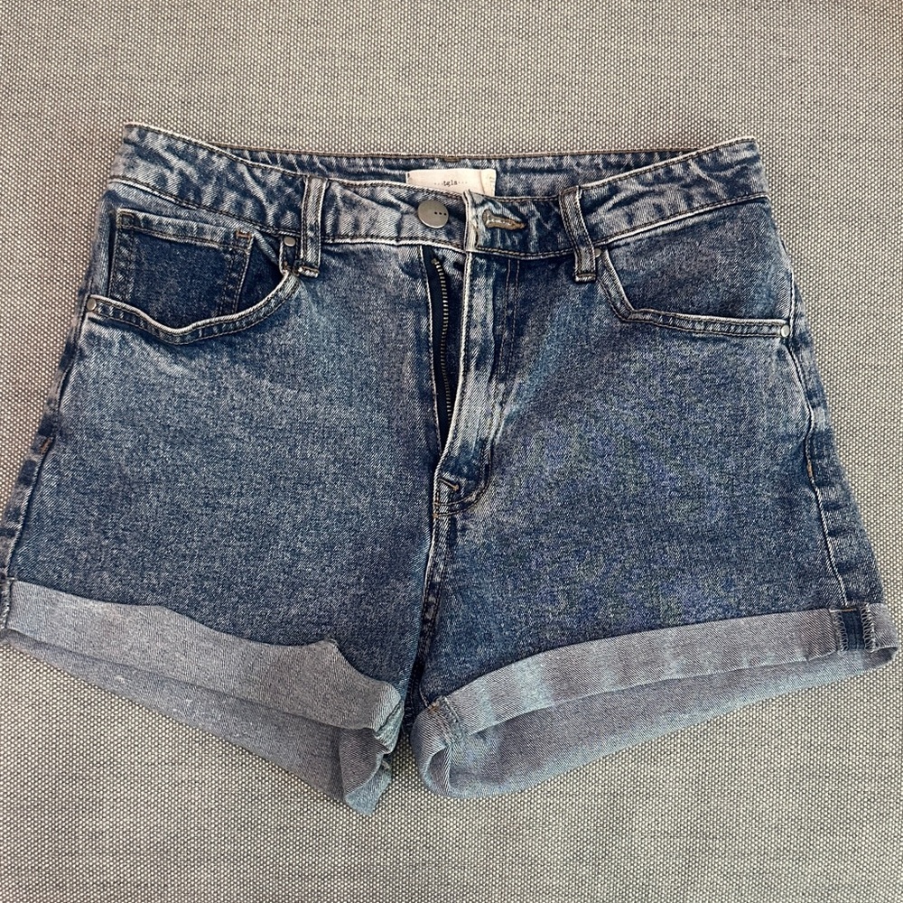 Classic Blue Denim Women's Jean Shorts